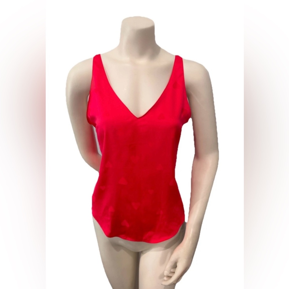 Victoria’s Secret Red Heart Print Camisole – Size Small